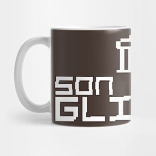 son of a "GLITCH" (white) Mug